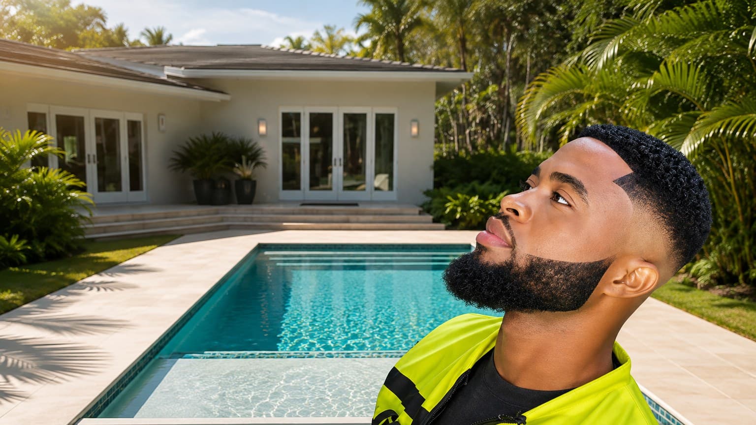 Diamond Engineering Hub pool technician at a completed project